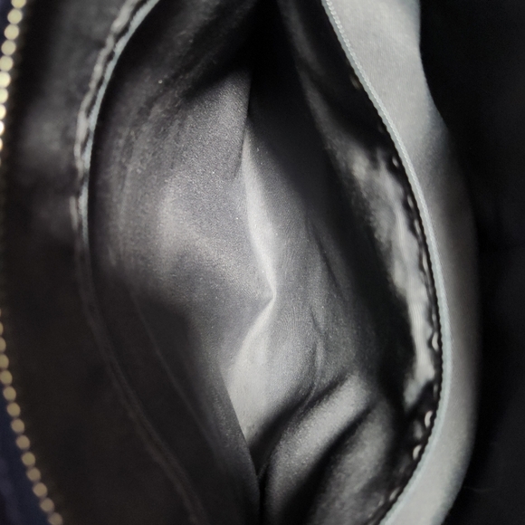 Coach #F16224 Midnight Blue Leather Tote - Picture 11 of 15